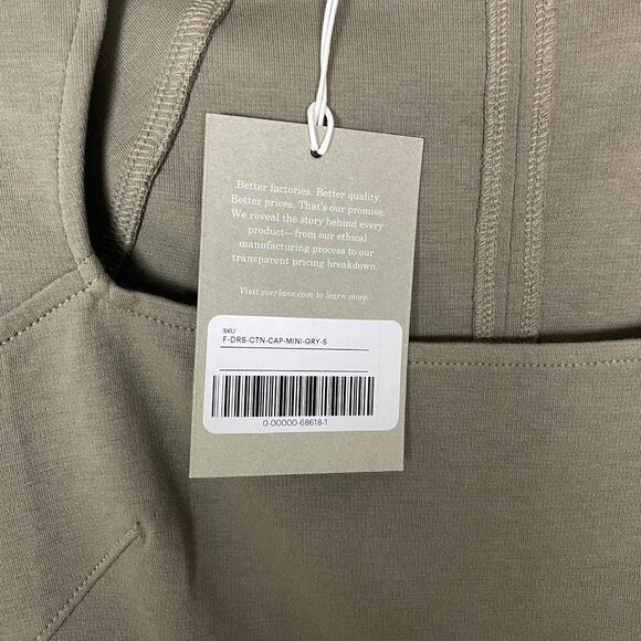 Everlane The 90s Mini Dress Sleeveless Womens Size Small Clay Bodycon - Picture 3 of 6